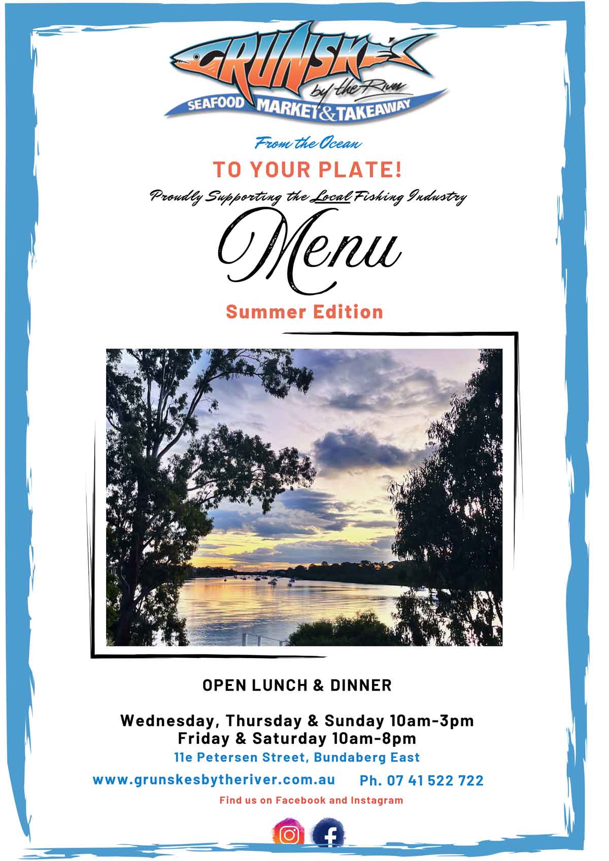 Grunskes by the River - Bundaberg - Winter Menu 2024